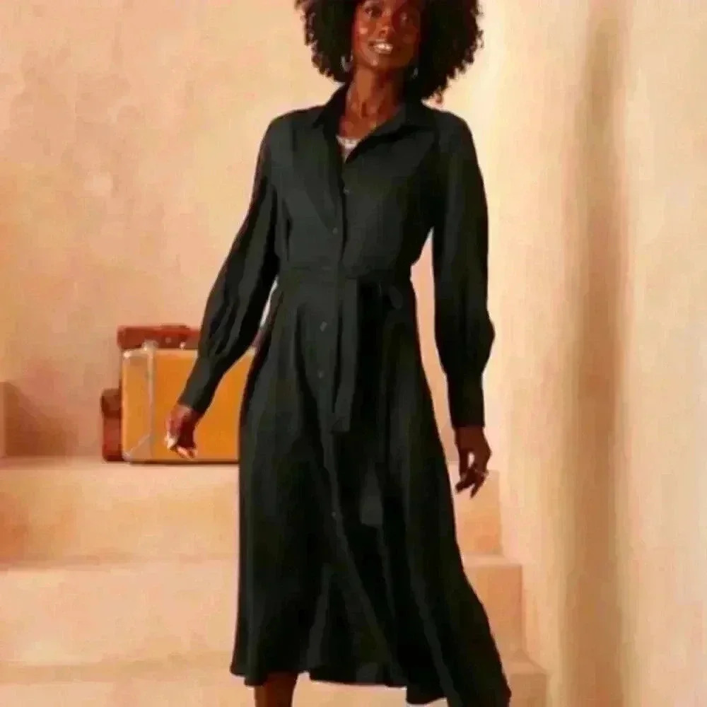 Banana Republic Tencel Fitted Shirtdress
